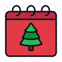 Christmas Day Christmas Pine Tree Icon