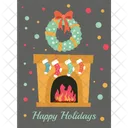 Christmas Fireplace  Icon