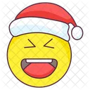 Christmas Laugh Emoji  Icon