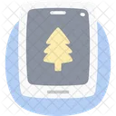 Christmas Tree Flat Rounded Icon Icône