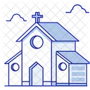 Church Building Religion Icon