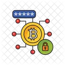 Cifrado de bitcoins  Icono