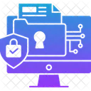 Delitos Ciberneticos Seguridad Cibernetica Cifrado De Datos Icono