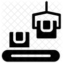 Cinta Transportadora Logistica De Pales Distribucion De Productos Icono