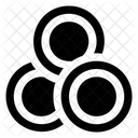 Overlapping Circles Circle Intersection Overlap Icon