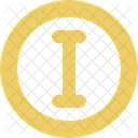 Circle Letter I  Icon