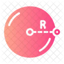 Circulo Diametro Matematicas Icono