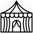 서커스 서커스 텐트 오락 아이콘