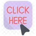 Click Here Click Button Icon