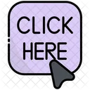 Click Here Click Button Icon