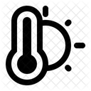 Clima Calido Luz Solar Prevision Meteorologica Icono