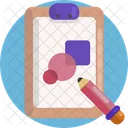 Creative Design Clip Board Color Icon