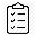 Clipboard List Verification Icon