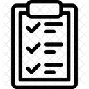 Clipboard checklist  Icon