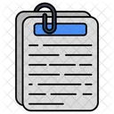 Clipped Document  Icon