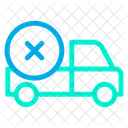 Pickup Truck Shipping And Delivery Transport Icon