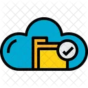 Cloud Folder Check Icon