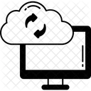 Application Status Cloud Application Update Data Synchronization Icon