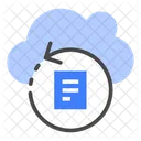 Cloud Backup Recovery Symbol