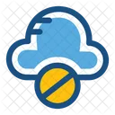 Cloud Blockiert Computing Symbol