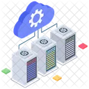 Cloud Computing Cloud Data Connection Cloud Hosting Icon