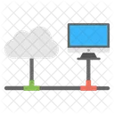 Cloud Computing Network  Icon