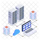 Blockchain Network Ltc Network Cloud Services Icon