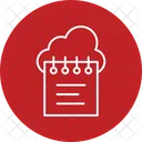 Cloud Data Calendar Cloud Icon