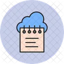 Cloud Data Calendar Cloud Icon