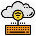 Cloud Data Entry  Icon