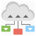 Cloud Data Sharing  Icon