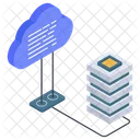 Cloud Data Storage  Icon