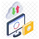 Cloud Data Cloud Upload Cloud Download Icon