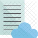 Cloud Document  Icon