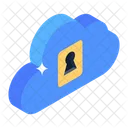 Cloud Key Cloud Access Cloud Protection Icon