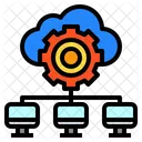 Data Cloud Computer Icon