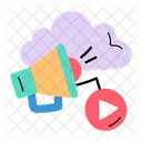 Cloud Media  Icon