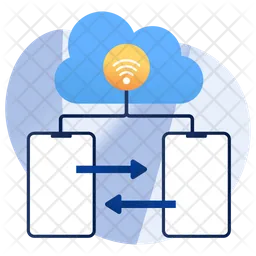 Cloud-Mobilübertragung  Symbol