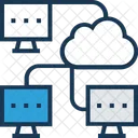 Cloud Network Computing Icon