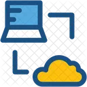 Cloud Connection Laptop Icon