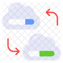 Cloud Network Uploading Icon