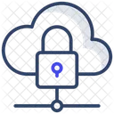 Cloud Network Security Cloud Lock Cloud Network Secure Icon