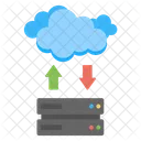 Cloud Server Hosting Icon