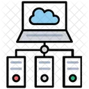 Cloud Server Hosting Icon