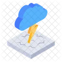 Lighting Shower Cloud Thunderstorm Cloudy Storm Icon