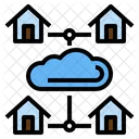 Cloud Tranmit Work At Home Office Connection Icon