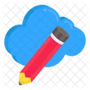 Cloud Writing  Icon