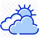 Clouds Sun Rain Icon