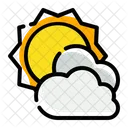 Clouds and sun  Icon