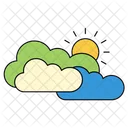 Cloudy Sun Weather Icon